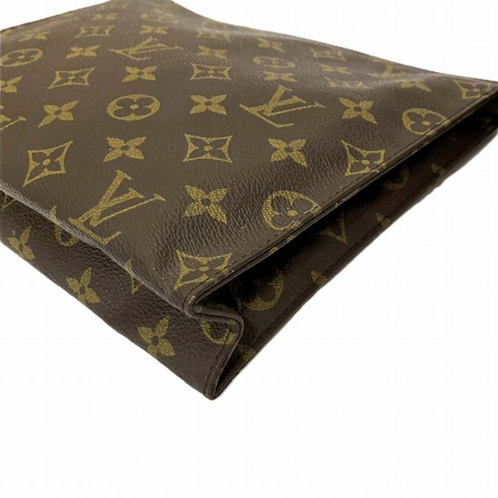 LOUIS VUITTON Brown Monogram Canvas Pochette Clutch Bag - Picture 6 of 9